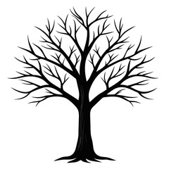 Obraz premium tree silhouette vector