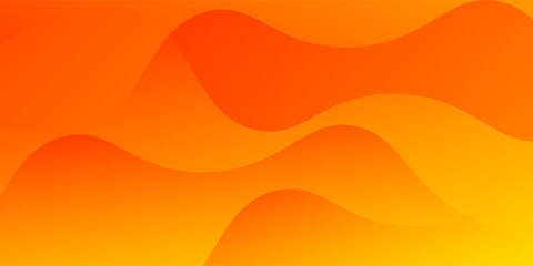 Orange Yellow Gradient Wavy Abstract Background