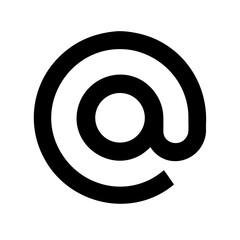 At sign icon vector illustration