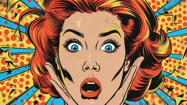A person showing surprise and shock