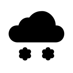 Cloud snow alternative icon vector illustration