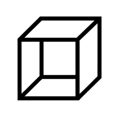 Cube alternative icon vector illustration