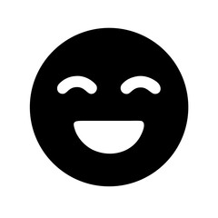 Emoji laugh icon vector illustration