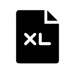 Fototapeta premium File excel icon vector illustration