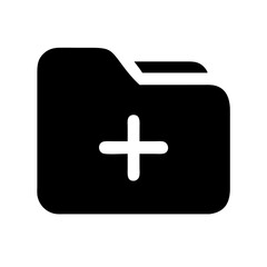 Folder plus alternative icon vector illustration