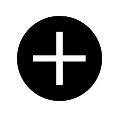 Plus circle icon vector illustration