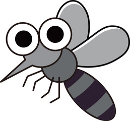 シンプルな蚊のイラスト素材・かわいい・夏