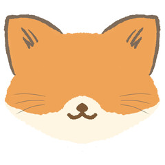 faceless fox head icon or image, cute fox head icon