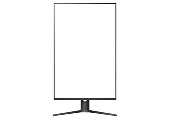 A Vertical Screen Mockup for a Programmer or Coder, Cut Out, Clipping Path Isolated on a Transparent PNG Background.