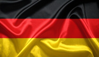 Naklejka premium German flag with bold black, red, and gold stripes—evoking unity, democratic values, and the strength of a nation shaped by resilience and renewal.