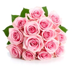 Obraz premium Bouquet of delicate pink roses