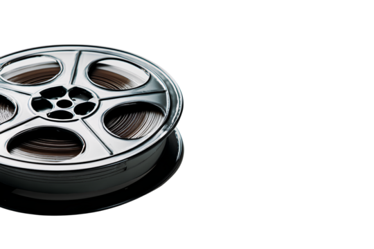 Photo of a film reel on a Transparent background PNG