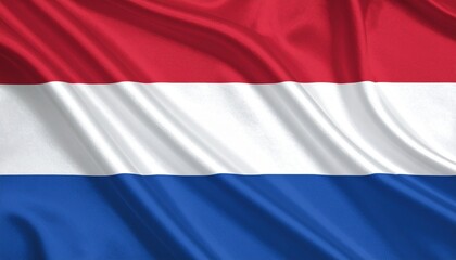 Naklejka premium Thailand’s five-stripe flag in red, white, and bold blue—expressing nationhood, peace, and royal strength through harmony and structured symbolism.