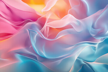 Obraz premium This digital artwork features fluid gradients of electric pinks and deep blues, creating a bold, high-energy abstract composition that embodies modern design and vibrant aesthetics.