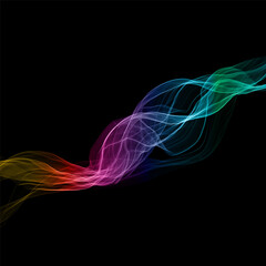 Rainbow flow abstract design background