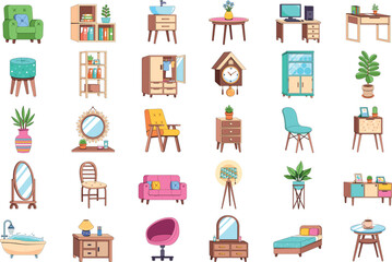 Home Furniture Objects Collection
