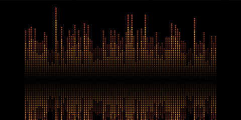 abstract soundwaves banner design 2509