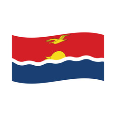 Flag of Kiribati emoji symbol sign icon vector illustration isolated flat flag banner