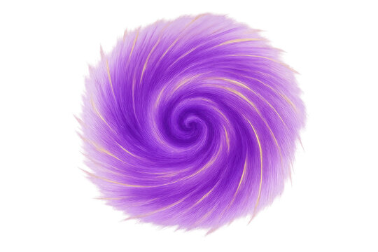 Vibrant purple vortex spiraling against transparent backdrop, generating dynamic visual effect