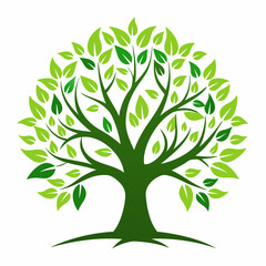 Obraz premium Green Leaves Abstract Design Element.