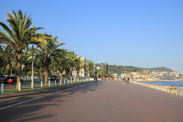 Promenade des Anglais beach in Nice