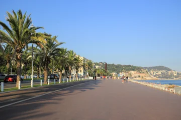 Wandcirkels Nice Promenade des Anglais beach in Nice  © VP