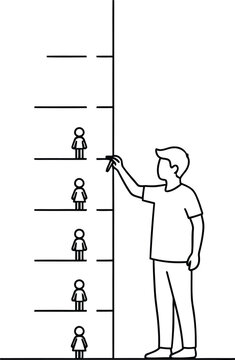 recommend clip art: Growth chart illustration vector design for height measurement and development tracking