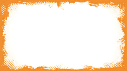 Distressed orange border with textured white center