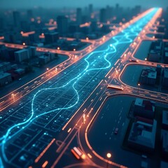 Intelligent urban transportation system optimizing vehicle movement