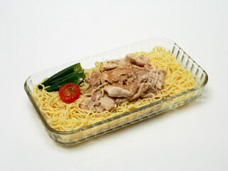 冷製パスタ　豚しゃぶごまポン酢