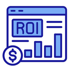 Roi Tracker  Icon Element For Design
