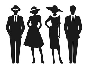 Fashion Silhouette Icon New Design