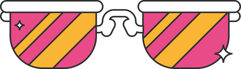 Retro Eyeglasses Illustration