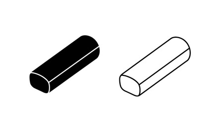 Two rectangular shapes presented, one filled with black, the other outlined.