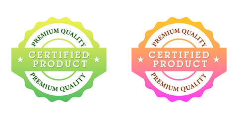 Certified Product Badge Labels – Premium Quality Stamp Set