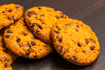 Oatmeal cookies with chocolate chips