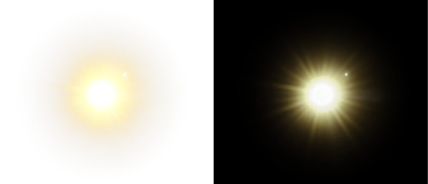Star, sunbeam, ray, flash, sunlight radiate brilliance in PNG. Perfect transparent Overlay. Shine again: star, sunbeam, ray, flash, sunlight effects in dazzling cosmic PNG glow.