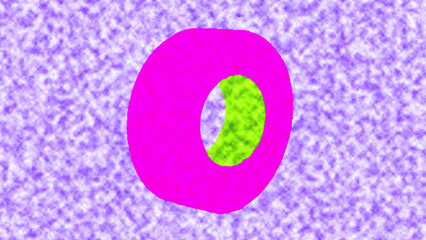 Vibrant Magenta Electrical Tape Roll on Purple Textured Background