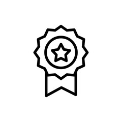 Badge icon symbol for apps and websites. Awards icon vector. Achieve sign and symbols. Stamp