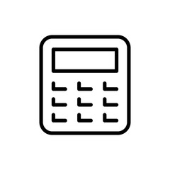 Calculator icon symbol for apps and websites. Accounting calculator sign and symbol.