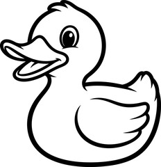Cartoon Duckling Animal Bird Cute Funny Cute Simple Isolated