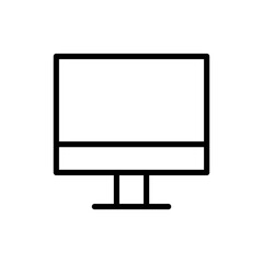 Computer icon symbol for apps and websites. computer monitor sign and symbol