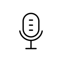 Microphone icon symbol for apps and websites. karaoke sign and symbol