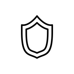 Shield icon symbol for apps and websites. Protection icon. Security sign and symbol