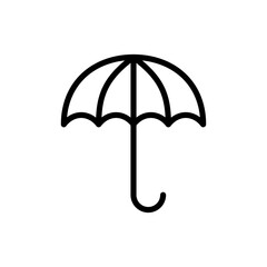 Umbrella icon symbol for apps and websites. umbrella sign and symbol