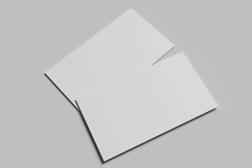 Horizontal Business card mockup blue