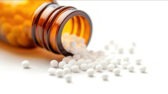 a bottle of mediciine pill homeopathy healthcare provider