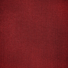 Rich red linen fabric texture with visible woven fibers and natural shading. Ideal for textile design, upholstery, product mockups, crafts, rustic themes, and realistic backgrounds.