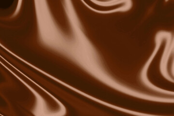 Smooth brown satin fabric with rich silky folds and glossy highlights. Perfect for luxury branding, fashion design, elegant backgrounds, and premium textile visuals.