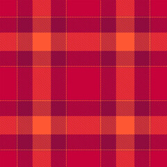 Vibrant red and orange plaid pattern.  Perfect for autumnal designs, textiles, or website backgrounds.  This bold, geometric texture evokes warmth and energy.